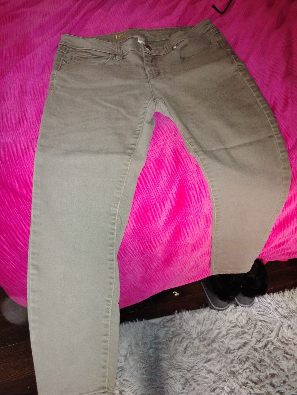 Lauren Conrad Olive Green Skinny Jeans Size 8